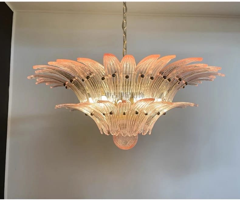 French Vintage Glass Monolara Chandelier Living Room French Vintage Glass Monolara Chandelier Living Room