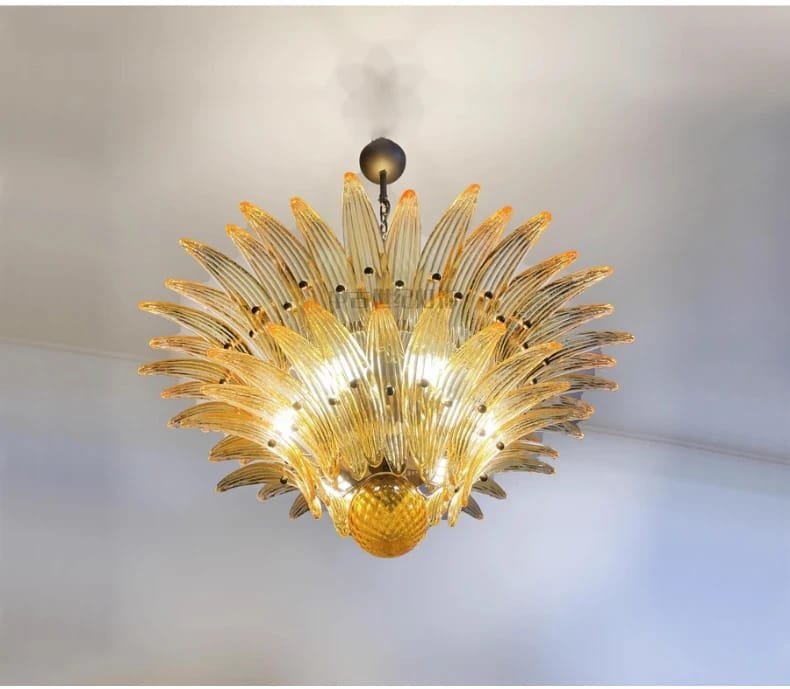 French Vintage Glass Monolara Chandelier Living Room French Vintage Glass Monolara Chandelier Living Room