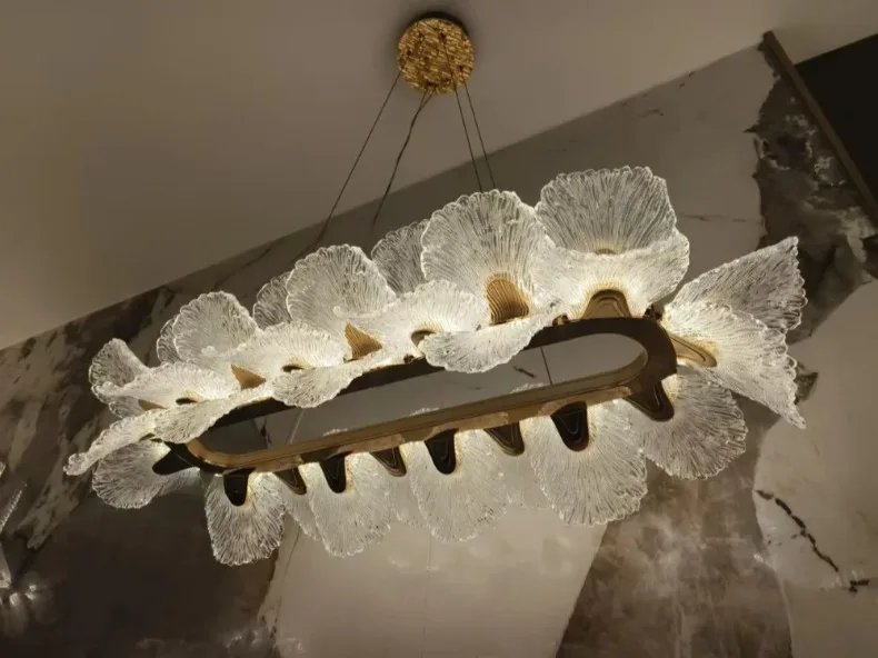 Flower Chandelier Lighting Home Decor For Dining Room Living Room Indoor