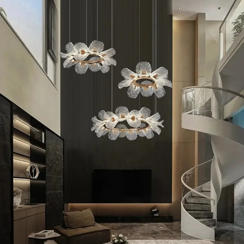 Flower Chandelier Lighting Home Decor For Dining Room Living Room Indoor