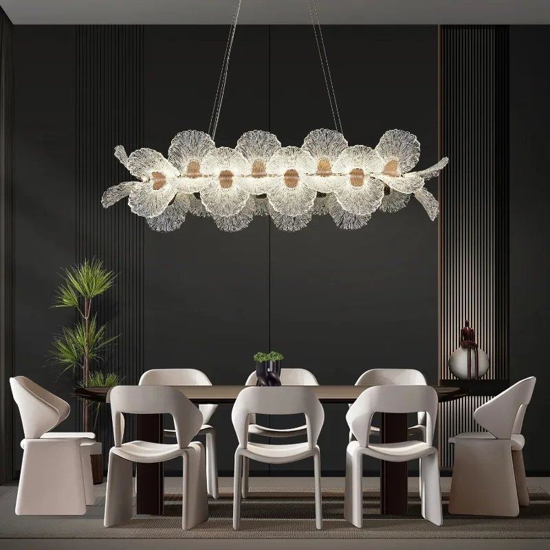 Flower Chandelier Lighting Home Decor For Dining Room Living Room Indoor