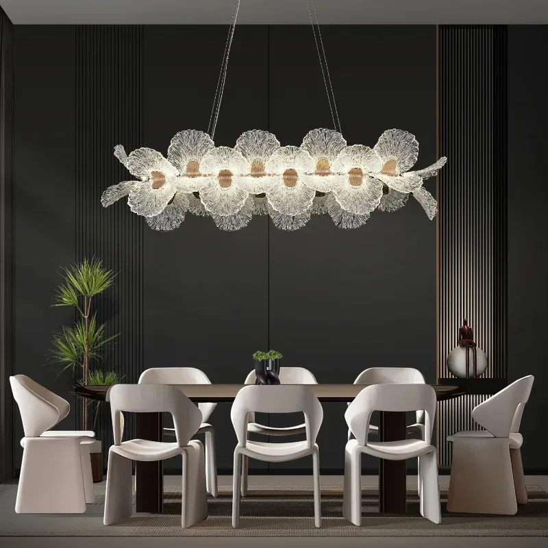 Flower Chandelier Lighting Home Decor For Dining Room Living Room Indoor