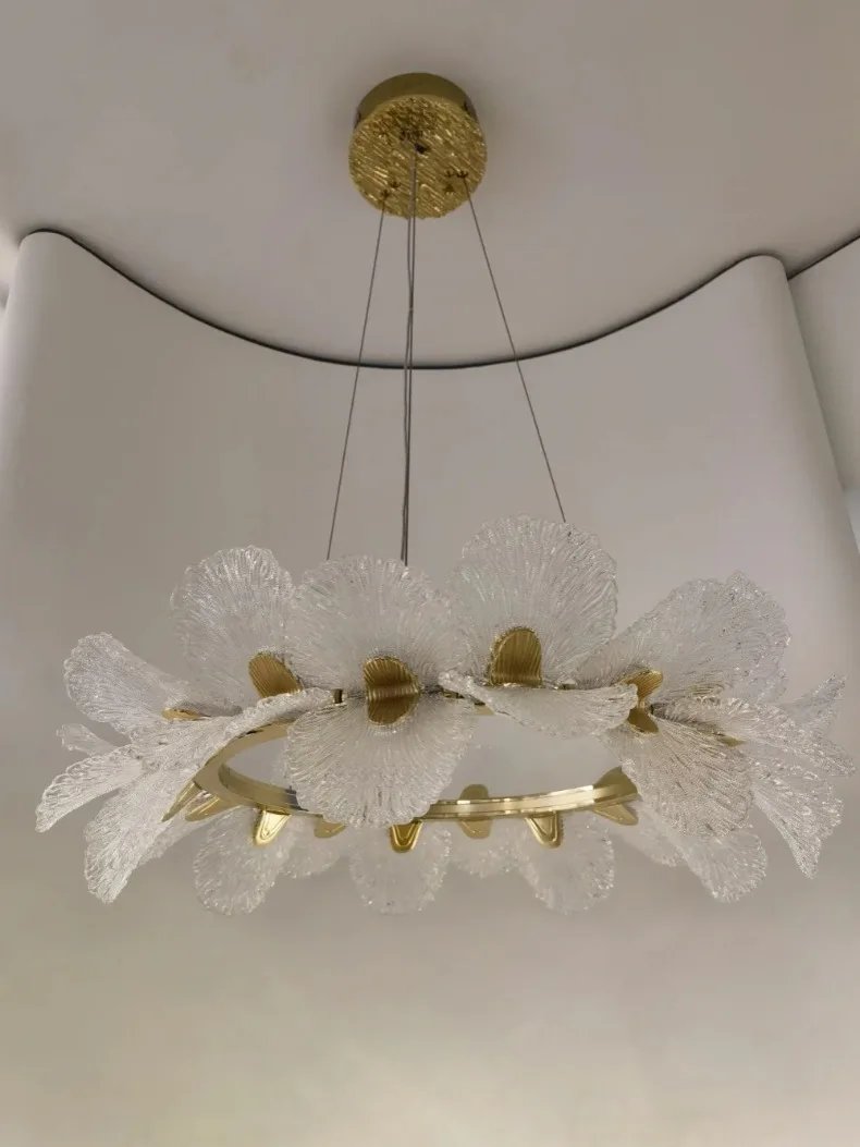 Flower Chandelier Lighting Home Decor For Dining Room Living Room Indoor