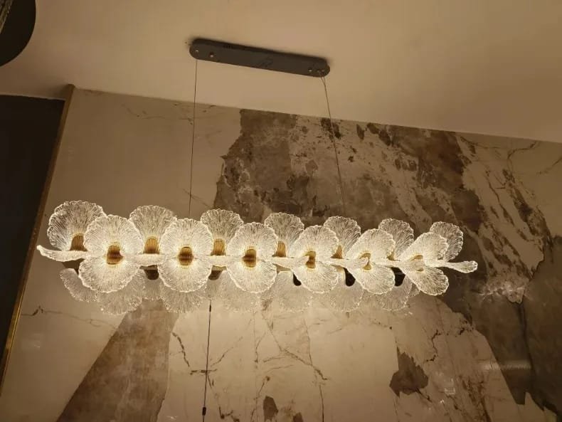 Flower Chandelier Lighting Home Decor For Dining Room Living Room Indoor