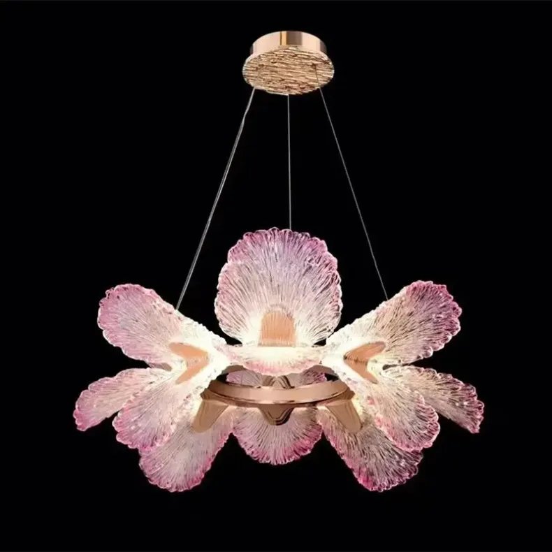 Flower Chandelier Lighting Home Decor For Dining Room Living Room Indoor