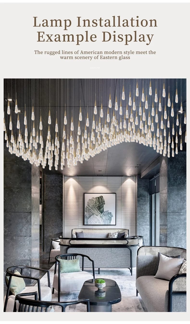 Glass Stone Custom Chandelier Lighting Factory