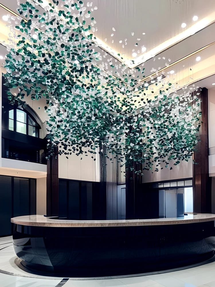 High Ceiling Chandelier Glass Art Custom Lighting Industry