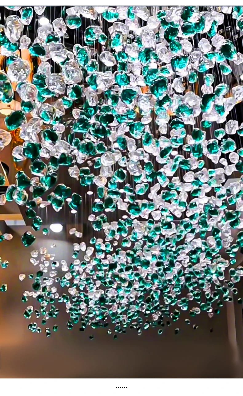 High Ceiling Chandelier Glass Art Custom Lighting Industry