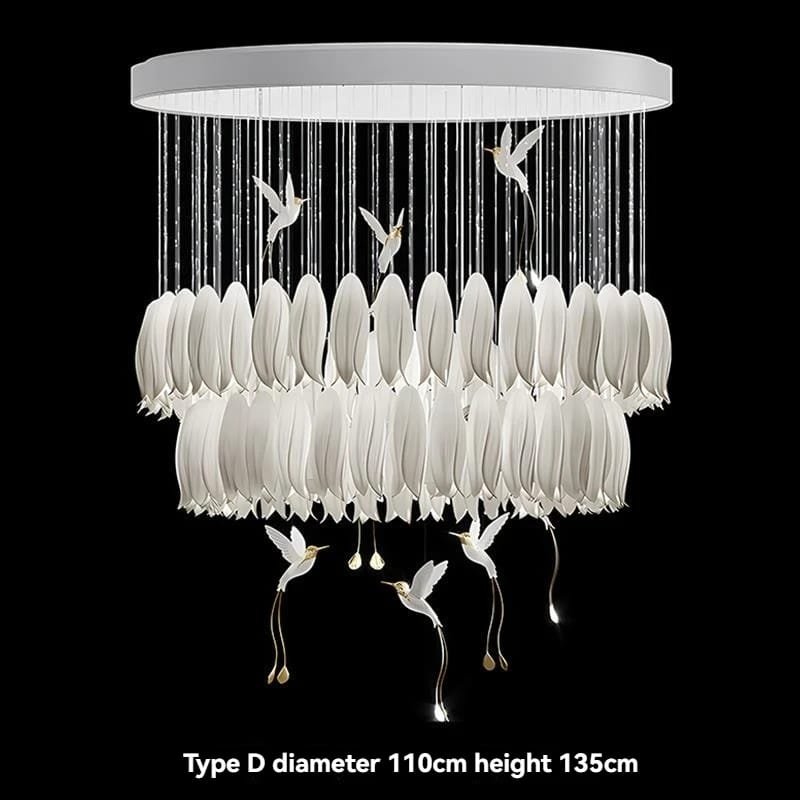 Modern Ceramic Ceiling Chandelier Custom Made For Staircase Loft Stairway Modern Ceramic Ceiling Chandelier Custom Made For Staircase Loft Stairway