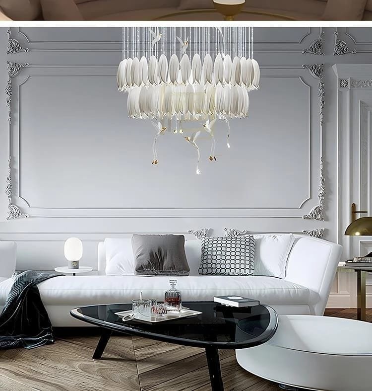 Modern Ceramic Ceiling Chandelier Custom Made For Staircase Loft Stairway Modern Ceramic Ceiling Chandelier Custom Made For Staircase Loft Stairway