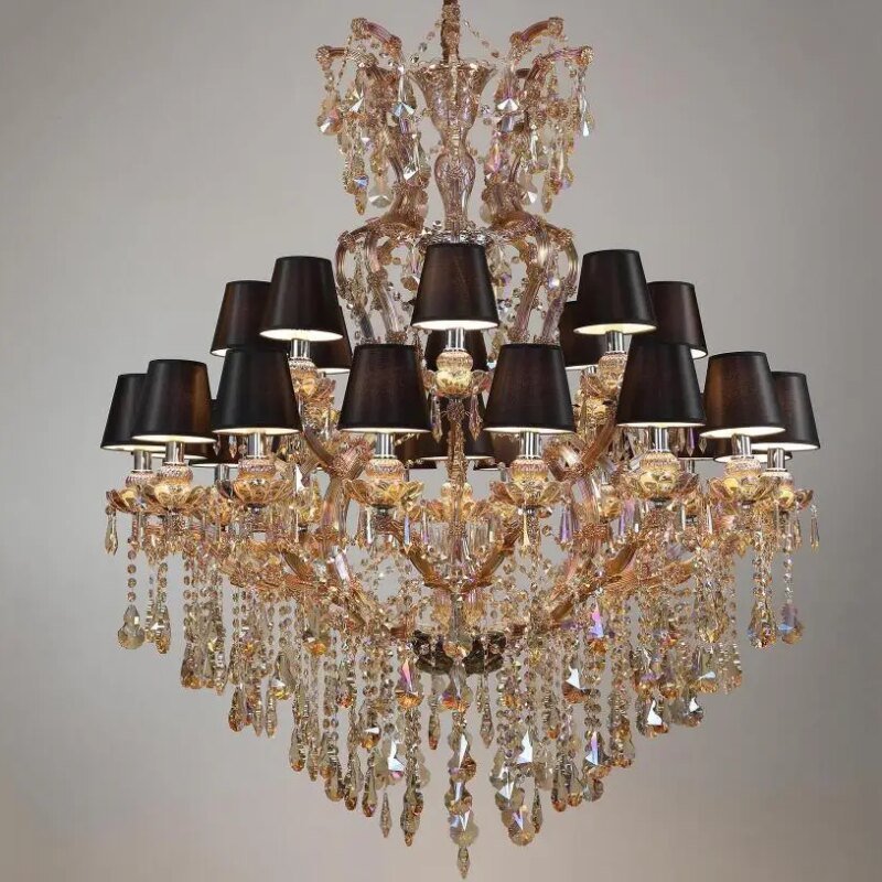 Candle Crystal Maria Theresa Chandelier Large Champagne