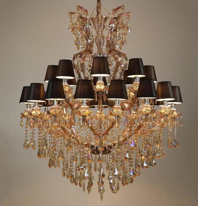 Candle Crystal Maria Theresa Chandelier Large Champagne Candle Crystal Maria Theresa Chandelier Large Champagne