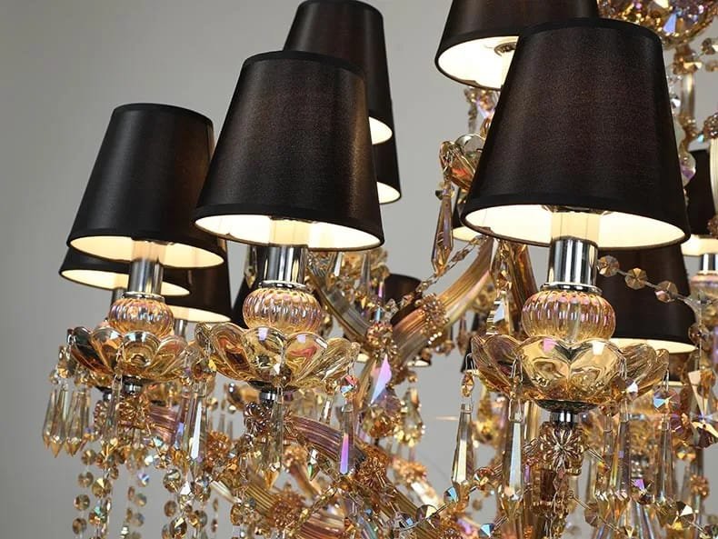 Candle Crystal Maria Theresa Chandelier Large Champagne Candle Crystal Maria Theresa Chandelier Large Champagne