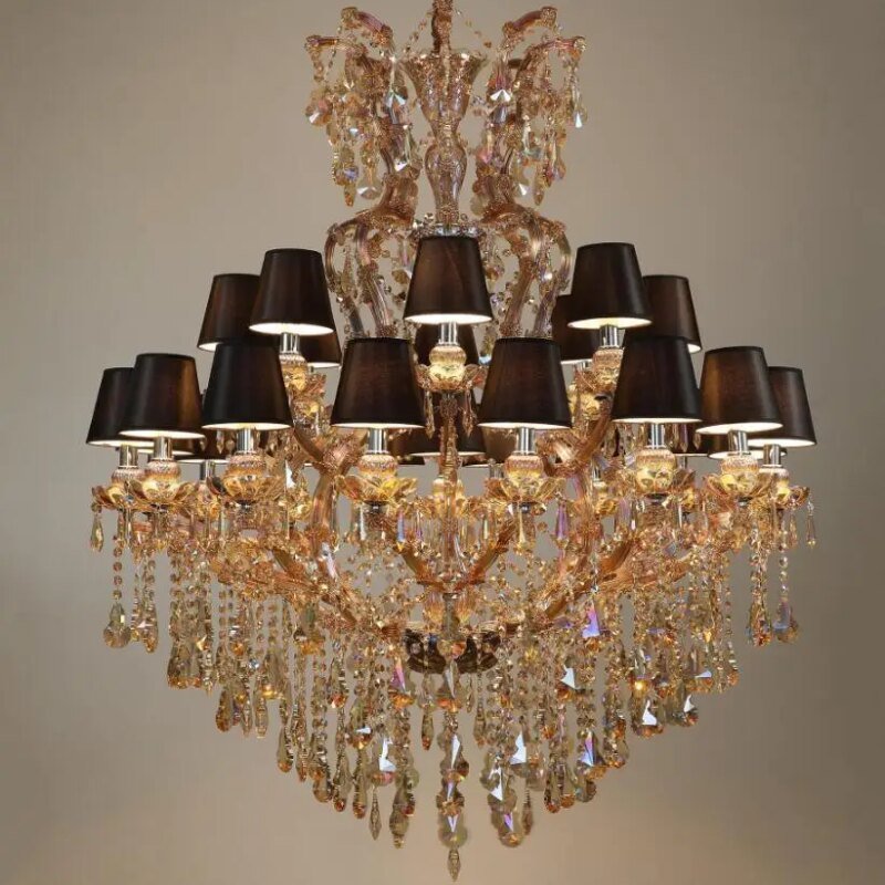 Candle Crystal Maria Theresa Chandelier Large Champagne