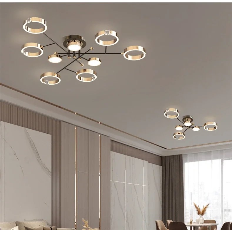 LED Pendant Light Modern Circlar Metal