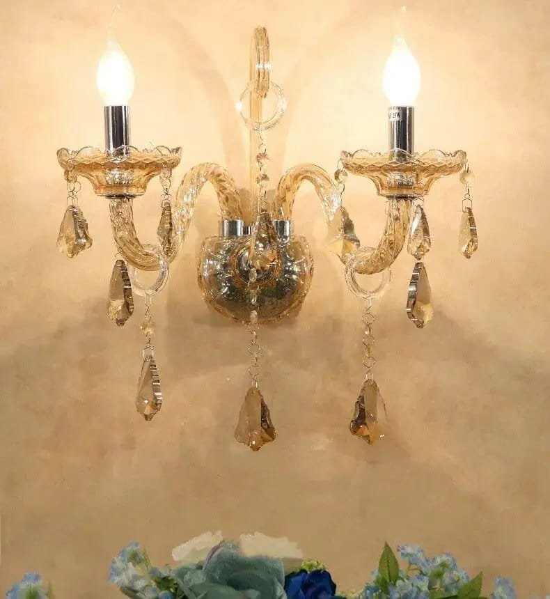 Decorative Crystal Wall Sconce Light Fixture Modern