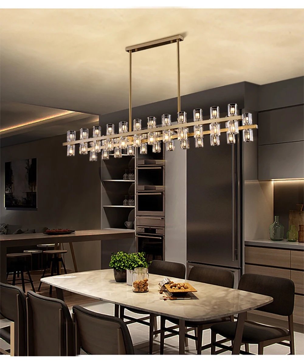 Modern Custom Size Ceiling Glass Chandelier Lighting