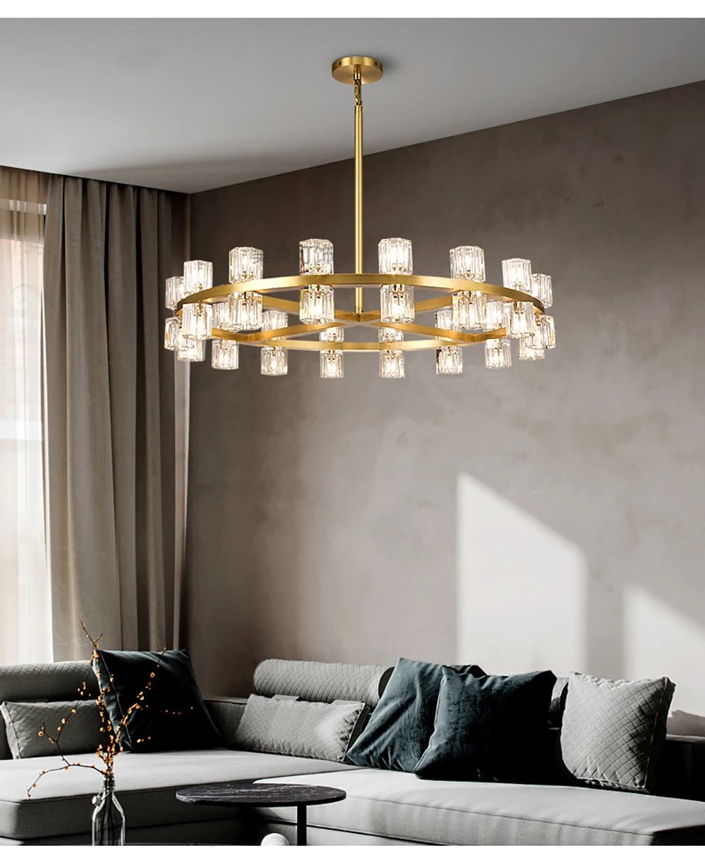 Modern Custom Size Ceiling Glass Chandelier Lighting