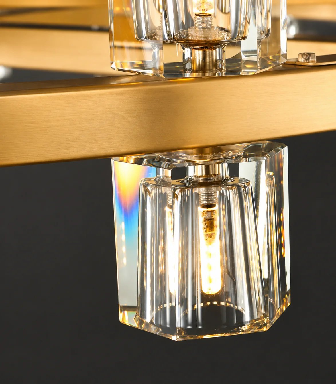Modern Custom Size Ceiling Glass Chandelier Lighting