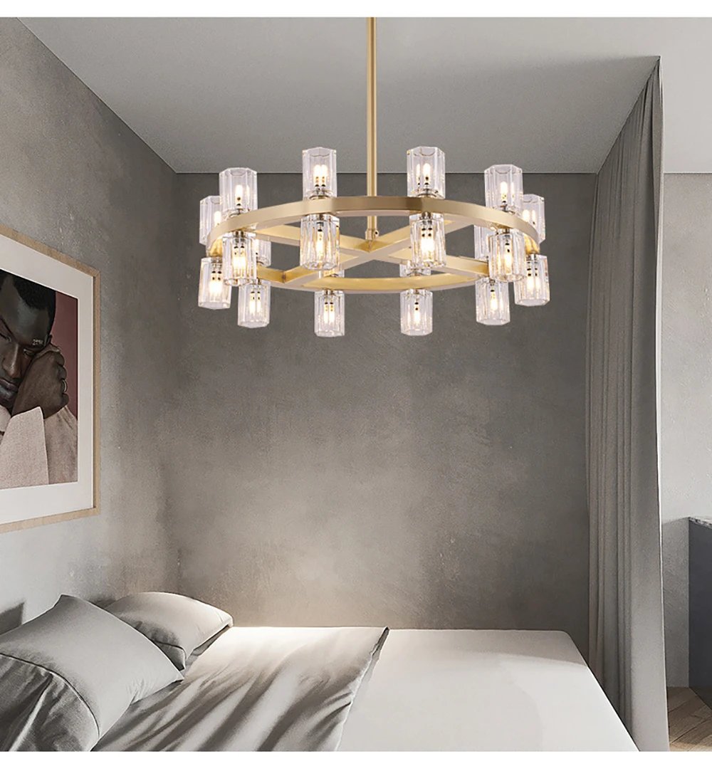 Modern Custom Size Ceiling Glass Chandelier Lighting
