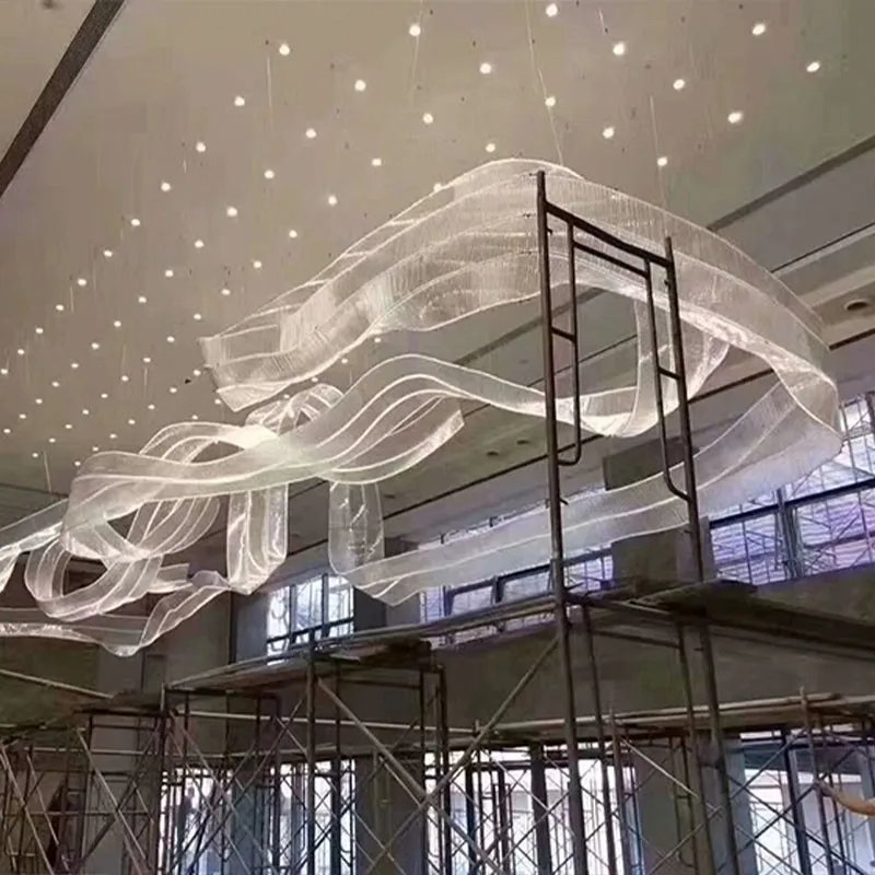 Decoration Customized Chandeliers Modern Art Color Glass