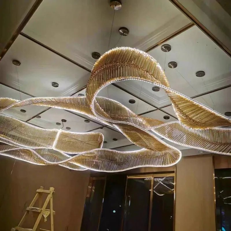 Decoration Customized Chandeliers Modern Art Color Glass