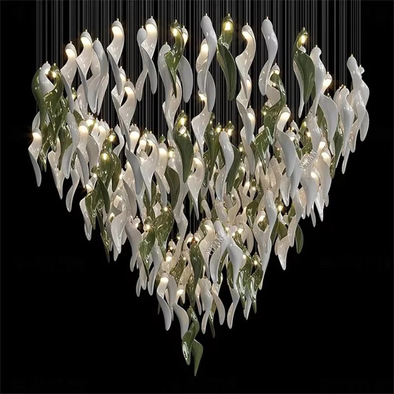 Spiral Custom Pendant Lamp  Metal Dimmable Fixture