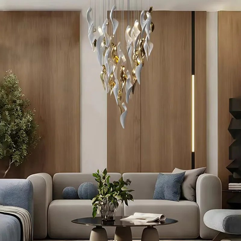 Spiral Custom Pendant Lamp Metal Dimmable Fixture Spiral Custom Pendant Lamp Metal Dimmable Fixture